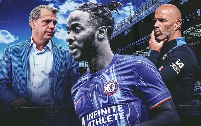 Sterling bị gạch tên khỏi đội hình Chelsea.